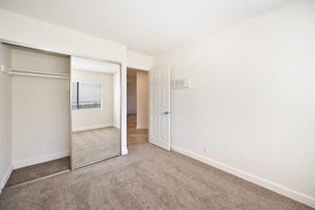 Mirrored sliding closet doors
